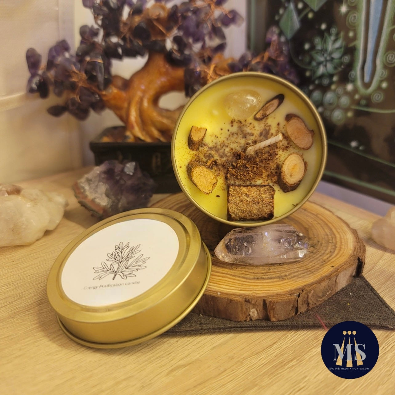 Door God Evil-Repelling and Obstacle-Removing Magic Candle~Cedar and Juniper to Drive Away Negative Energy and Purify People and Things