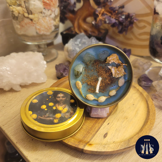 綠色拉克西米豐盛錢流魔法蠟燭 Wealthy flow~廣招正財增加收入