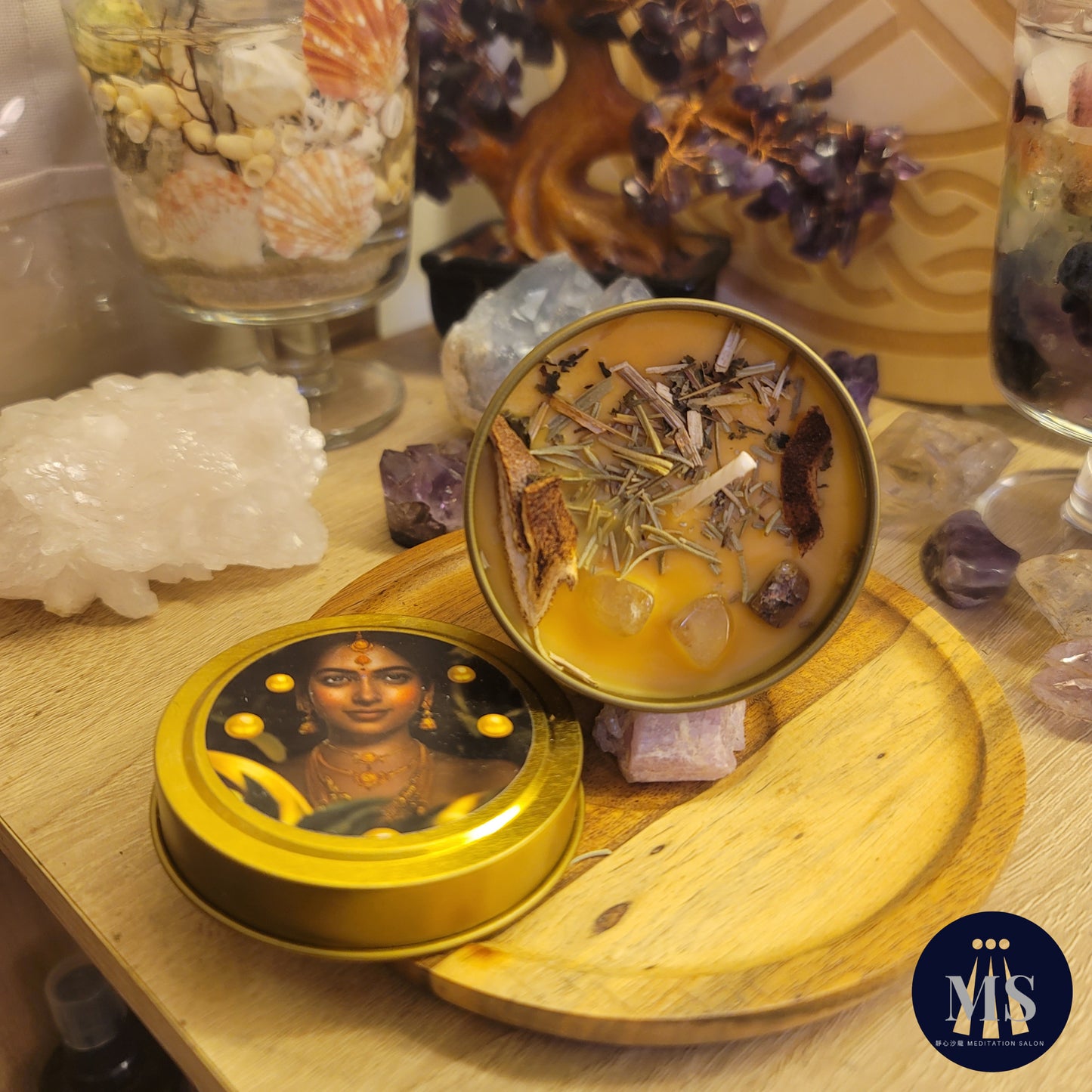 Goddess Lakshmi Twist of Luck Magic Candle ~ Sweet Orange & Vanilla to Change Bad Luck and Turn Misfortune into Good Fortune